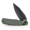 TRIVISA Hornet-04G JM01-GM-14 – 3.34" 14C28N Drop Point Axis Lock Knife with Micarta Handle