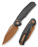 TRIVISA Hornet-BM JM01-BM-14 – 3.34" 14C28N Drop Point Crossbar Lock Knife with Micarta Handle