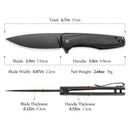 TRIVISA Hummingbird-BM JM07-BM-14 – 2.9" 14C28N Drop Point Liner Lock Knife with Micarta Handle