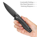 TRIVISA Hummingbird-BM JM07-BM-14 – 2.9" 14C28N Drop Point Liner Lock Knife with Micarta Handle