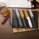 TRIVISA Hummingbird-BM JM07-BM-14 – 2.9" 14C28N Drop Point Liner Lock Knife with Micarta Handle