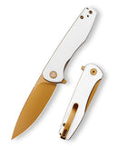 TRIVISA Hummingbird-WG JM07-WG-14 – 2.9" 14C28N Drop Point Liner Lock Knife with G10 Handle