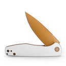 TRIVISA Hummingbird-WG JM07-WG-14 – 2.9" 14C28N Drop Point Liner Lock Knife with G10 Handle