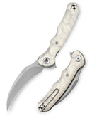 TRIVISA Lacerta-AL TY19-AL-14 – 3.34" 14C28N Pointed Liner Lock Knife with Aluminum Foil Handle