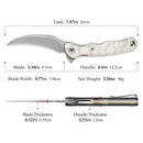 TRIVISA Lacerta-AL TY19-AL-14 – 3.34" 14C28N Pointed Liner Lock Knife with Aluminum Foil Handle