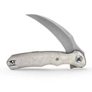 TRIVISA Lacerta-AL TY19-AL-14 – 3.34" 14C28N Pointed Liner Lock Knife with Aluminum Foil Handle