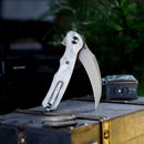 TRIVISA Lacerta-AL TY19-AL-14 – 3.34" 14C28N Pointed Liner Lock Knife with Aluminum Foil Handle
