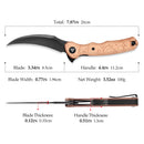 TRIVISA Lacerta-CU TY19-CU-14 – 3.34" 14C28N Pointed Liner Lock Knife with Copper Foil Handle