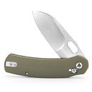 TRIVISA Lamb-03G TY26-G-N – 3.01" N690 Sheepfoot Crossbar Lock Knife with G10 Handle