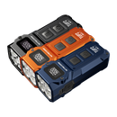 Nitecore TUP2 1200 lumen MCT keychain EDC flashlight front view - black, blue, and orange colors