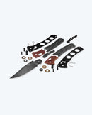 Benchmade Crooked River 15080BK‑04 | 4″ CPM‑MagnaCut Clip‑Point Knife, DLC Battlewash, Burnt Copper Aluminum & Black Canvas Micarta