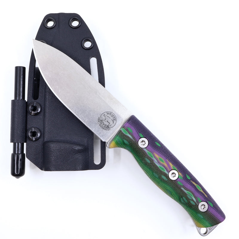 White River Knife & Tool Ursus Cub – 3.5" MagnaCut Fixed Blade Knife Custom Jokerfish G-Carta