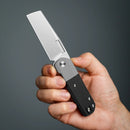 Vero Engineering Avid 2 – 3.25" S45VN Cleaver Stonewashed Gray & Black G10 Knife