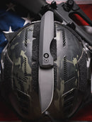 Pro-Tech Synapse 2 Operator VERO2103 MM-OP front view – 3.5" sterile DLC black MagnaMax spear point automatic knife