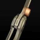 Reate VK-FROK Ti-Darkwashed titanium frame lock detail