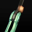 Reate VK-FROK Ti-Green DLC titanium frame lock detail