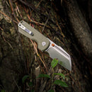Vosteed Hedgehog A1311 – 2.99" S35VN Modified Sheepsfoot Top Liner Lock Knife with Olive Green Micarta Handle