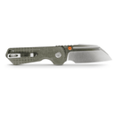 Vosteed Hedgehog A1311 – 2.99" S35VN Modified Sheepsfoot Top Liner Lock Knife with Olive Green Micarta Handle