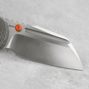 Vosteed Hedgehog A1311 – 2.99" S35VN Modified Sheepsfoot Top Liner Lock Knife with Olive Green Micarta Handle