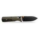 Vosteed Vombat Crossbar Lock Knife 2.92" M390 Black Stonewash Blade Olive Green Aluminum Handle A4105