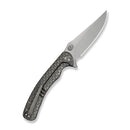 WE Knife Dracarys WE25061B-1 – 3.58" Bohler M390 Clip Point Frame Lock Knife with Gray Titanium Handle