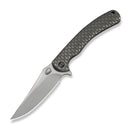 WE Knife Dracarys WE25061B-1 – 3.58" Bohler M390 Clip Point Frame Lock Knife with Gray Titanium Handle