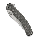 WE Knife Dracarys WE25061B-1 – 3.58" Bohler M390 Clip Point Frame Lock Knife with Gray Titanium Handle