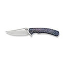 WE Knife Dracarys WE25061B-3 – 3.58" Bohler M390 Clip Point Frame Lock Knife with Flamed Titanium Handle