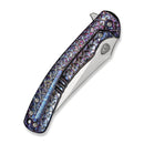 WE Knife Dracarys WE25061B-3 – 3.58" Bohler M390 Clip Point Frame Lock Knife with Flamed Titanium Handle