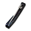 WE Knife Dracarys WE25061B-3 – 3.58" Bohler M390 Clip Point Frame Lock Knife with Flamed Titanium Handle