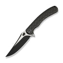 WE Knife Dracarys WE25061B-5 – 3.58" Bohler M390 Clip Point Frame Lock Knife with Black Titanium Handle