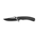 WE Knife Dracarys WE25061B-5 – 3.58" Bohler M390 Clip Point Frame Lock Knife with Black Titanium Handle