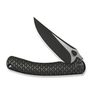WE Knife Dracarys WE25061B-5 – 3.58" Bohler M390 Clip Point Frame Lock Knife with Black Titanium Handle