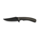 WE Knife Dracarys WE25061B-4 – 3.58" Bohler M390 Clip Point Frame Lock Knife with Bronze & Black Titanium Handle