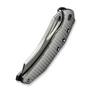 We Knife Co Ltd Epaulette  3.45" Bohler M390 Polished Bead Blasted Blue, Titanium WE24024-3