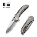 We Knife Co Ltd Zizzit 3.8" CPM 20CV Polished Bead Blasted Titanium With Aluminum Foil Carbon Fiber Inlay WE23031-2