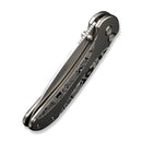 We Knife Co Ltd Zizzit 3.8" CPM 20CV Polished Bead Blasted Titanium With Aluminum Foil Carbon Fiber Inlay WE23031-2