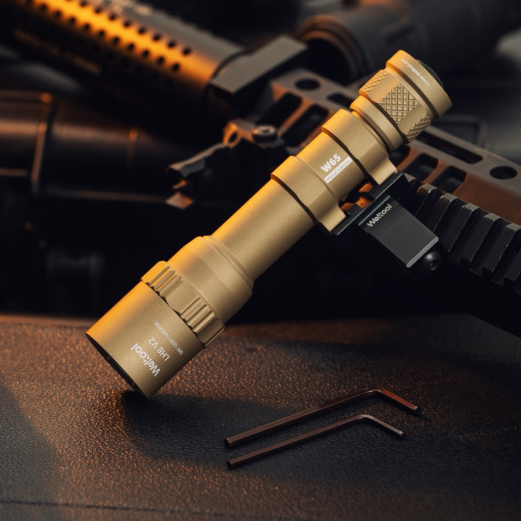 Fde Rifle Light Weltool W65B V2 FDE Rifle Light 1660 Lumens 128,000cd