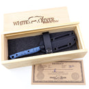 White River Knife & Tool Exodus 3 – 3.15" CPM S35VN Fixed Blade Knife Custom Classic Blue GripX