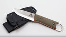 White River FC-PKO Firecraft Puukko Knife – 3.7in S35VN, OD Green Micarta w/ Orange Liners