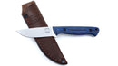 White River Jason Fry Utility Hunter – 3" CPM S35VN Fixed Blade Knife, Blue/Black G10, Leather Sheath