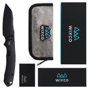Wixco Axor WX15-A – 3.35" 14C28N Modified Sheepfoot Black G10 Liner Lock Knife