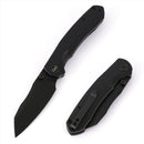 Wixco Axor WX15-A – 3.35" 14C28N Modified Sheepfoot Black G10 Liner Lock Knife