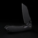 Wixco Axor WX15-A – 3.35" 14C28N Modified Sheepfoot Black G10 Liner Lock Knife
