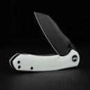 Wixco Axor WX15-D – 3.35" 14C28N Modified Sheepfoot White Jade G10 Liner Lock Knife