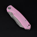 Wixco Axor WX15-E – 3.35" 14C28N Modified Sheepfoot Pink G10 Liner Lock Knife