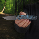 Wixco Drax II WX10-DNV – 3.23" 14C28N Drop Point Crossbar Lock Carbon Fiber Knife