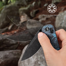Wixco Drax II WX10-DNV – 3.23" 14C28N Drop Point Crossbar Lock Carbon Fiber Knife