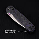 Wixco Drax II WX10-ENV – 3.23" 14C28N Drop Point Crossbar Lock Carbon Fiber Knife
