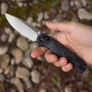 Wixco Drax II WX10-ENV – 3.23" 14C28N Drop Point Crossbar Lock Carbon Fiber Knife